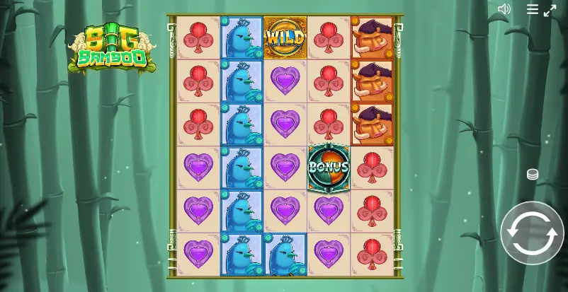 Slot Big Bamboo com símbolos Wild e Bonus